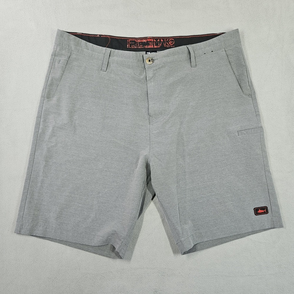 Pelagic Mako Hybrid Shorts Mens 40 Grey Fishing Performance Stretch Boating